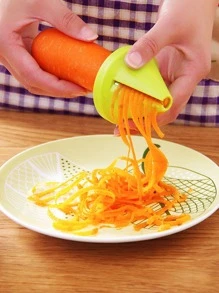 1 pieza multifuncional verde Cortador de verdura espiral Rallador rápido adecuado para doméstico cocina - Verde - Ver 5