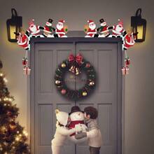 Cartoon Santa Claus 3d Wood Carving Decoration Turning Corner Doorway Decoration Best Gifts Birthday Graduation Home Decor Christmas Decorations Room Decor Christmas Winter Christmas Decorations Home Christmas Gifts Christmas Decor