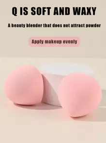 baopinger 2 Pink Makeup Sponge Puffs, No Powder Absorption, Can Be Used Wet Or Dry,Makeup,Cheap,Room Decor,Vanity,Travel,Bedroom,Makeup Accessories,Puff,Makeup Blender,Powder Puff,Makeup Sponge,Cheap,Stocking Stuffers,Makeup,Makeup Tools,Cheap Stuff,Gifts,Gifts For Women,Christmas Gifts - Pink - View 2