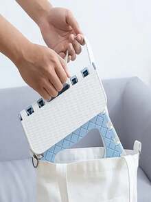 1pc Pink Folding Stool, Lightweight & Sturdy Enough To Support Adult & Safe For Children - Pink - View 7