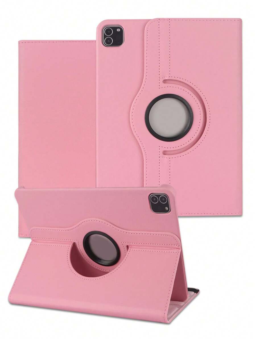 1 Ốp lưng bảo vệ máy tính bảng nhiều góc xoay 360 độ màu trơn tương thích với iPad Mini 1/2/3/4/5/6/Mini 7/9.7/10.2/10.5/Air 4/Air 5/10/10.9/Pro 11 inch/Air 11 (M2)/Pro 11 (M4)/2024/IPad Air 11 inch (M3) 2025/IPad (A16) 11 inch thế hệ thứ 11 năm 2025, vị trí lỗ có thể thay đổi tùy theo kiểu máy