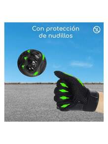 Motorcycle Gloves; Anti-Slip And Sensory Protection For Any Activity. - Green - View 4