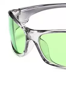 MEIRONG 1pc 2024 Y2K Green Fashion Glasses For Women, Punk Fashion Vintage Small Frame Eyewear Beach Accessories For Women Glasses Shades For Summer Beach Vacation,Outdoor,Travel