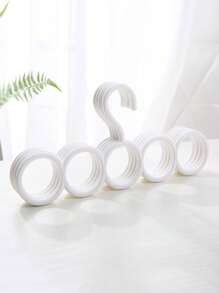 20pcs Plastic Hanger With 5 Rings