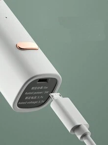 1set Cute Colorful Dopamine-inspired Design Dual Head Milk Frother With Replaceable Beaters - White - View 10