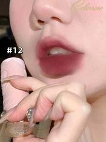 COLORROSE Matte & Glossy Lipstick, Ultra Shiny Lipstick, High Pigment Lipstick, Moisturizing Creamy Formula, Plum Berry Color - 12梅子漿果 - 查看 2