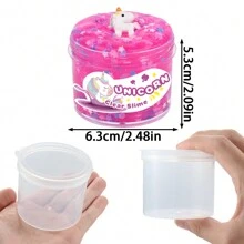 120ml紫色粉色透明爆米花果凍氣泡星香味美味又好玩,不黏手爆炸樂diy氣泡泥,適合男女生日派對禮物,伸縮大泥體感玩具 - 淡紫色 - 查看 2