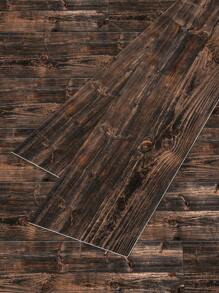 1片 5.91*35.4英寸木紋效果乙烯基地板磚貼紙,具有厚度、啞面、防水、防滑和耐磨性,用於家居裝修和牆面裝飾(剝離式貼紙) - 彩色 - 查看 5