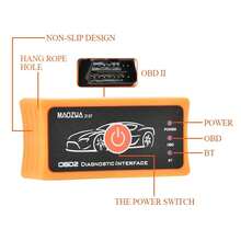 MAOZUA 1 件橘色 Elm327 Z137 讀碼器 V1.5 Obd2 汽車診斷掃描器相容於 Android 和 Ios 手機讀取故障碼 - 橘色 - 查看 3