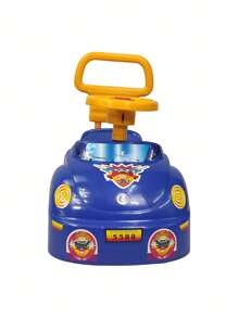 Coche Montable Correpasillos Deportivo con Respaldo y Claxon - Azul - Ver 7