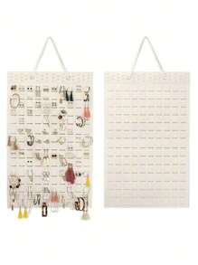 Fashionable Hanging Accessory Storage Bags, Earrings, Necklaces, Hair Accessories, Hair Bands Storage Racks, Felt Wall-Hanging Organization Bags