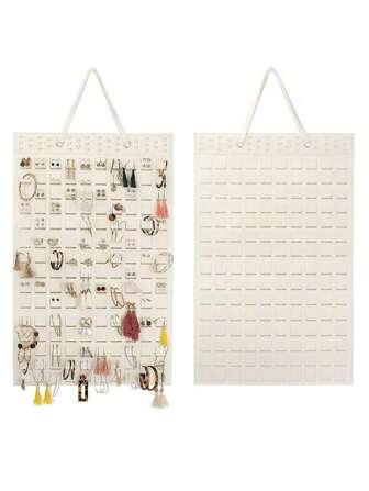 Fashionable Hanging Accessory Storage Bags, Earrings, Necklaces, Hair Accessories, Hair Bands Storage Racks, Felt Wall-Hanging Organization Bags