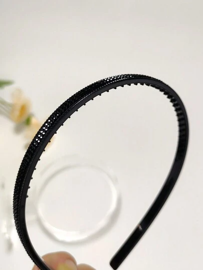1條女性薄邊防滑時尚扣壓發箍帶,日常使用