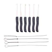 Lock Pick Set Professional Locksmith Tools Lock Pin Broken Key Extractor Key Remove Hooks Lock Tool - Navy Blue - View 3