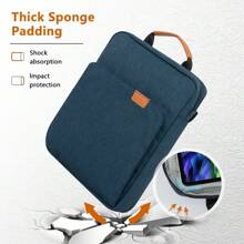 VALUEWIN BlueColor MiniMalist Fashion DesignTablet Case Compatible With Samsung Galaxy Tab S6 Lite Galaxy Tab S7 IPad Pro 11/IPad 9.7 9-11Inch Tablet Shoulder Bag Carrying Case Storage, Laptop Bag, For Travel, Camping, Fishing Classroom Laptop Bags Classroom Bags Teacher Storage Bags Classroom Organizer Bags - Blue - View 8