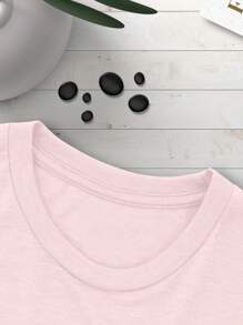 Women T-Shirts - 淺粉色 - 查看 5