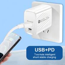 1 個美國標準充電器 - 白色 - 查看 3