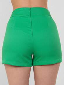 Women Shorts - 綠色 - 查看 4