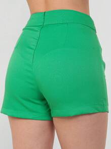 Women Shorts - 綠色 - 查看 2