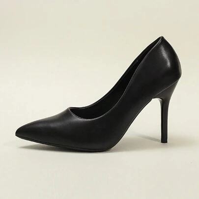 Black High Heels For Women, 2023 New Pointed Toe Design, Suitable For Professional And Sexy Looks In Working Environment