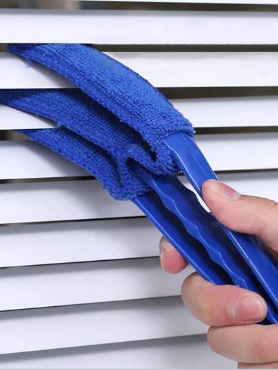 1pc Detachable Air Conditioner Outlet Crevice Cleaning Brush, Blue Plastic Handle Multifunction Dust Cleaning Tool For Air Outlet Gap Kitchen Items Kitchen Accessories Kitchen Kitchen Tools