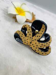 髮夾，適用於女孩日常髮型 - 黃色 - 查看 1