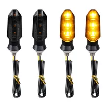 4 Pezzi Luce Indicatrice Led Universale Mini Per Frecce Di Moto A 12v Compatibile Con Harley Cruiser, Moto, Scooter, Crociera A Quattro Ruote