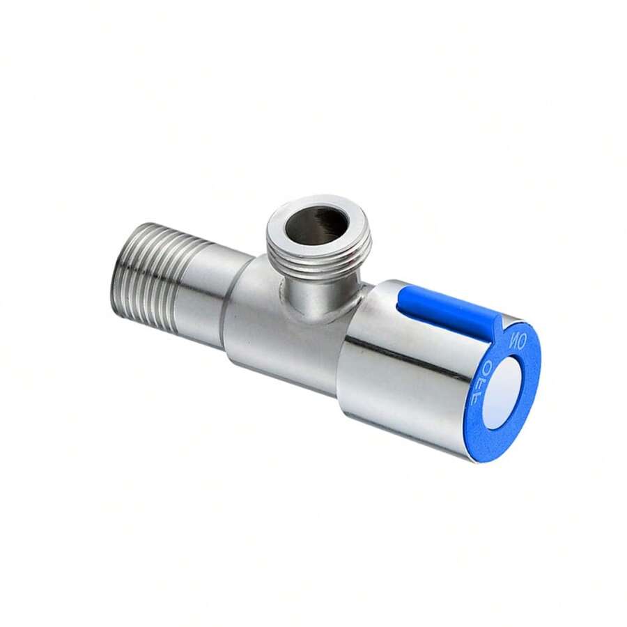 Válvula De Ángulo De Acero Inoxidable 304 Para Uso En El Hogar Con Núcleo De Cobre Y Color Azul - Azul - Ver 1