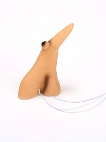 1pc Unisex Witch Nose Costume Prop, Suitable For Halloween Performance, Daily Wear And Funny Use - Apricot - View 4