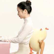 Miniso Dundun系列可愛卡通雞毛絨玩具，生日、聖誕、感恩節禮物 - 黃色 - 查看 5