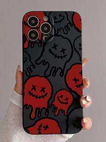 1 件多色幽靈圖案手機殼(黑色和紅色可選) - 彩色 - 查看 2