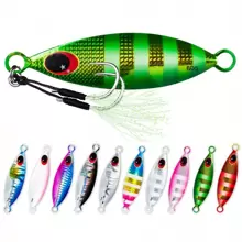 1PC 10-60g Metal Slow Jig Heavy Sinking Minnow 3D Eyes Laser Fishing Bait 5-8.5cm Fishing Trolling Lure