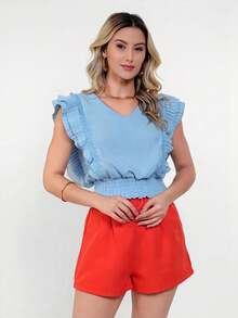 Women Tops - Màu xanh lam - Xem 6
