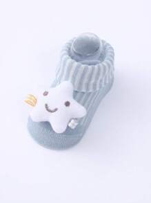 1 Pair Of Comfortable, Breathable And Soft Baby Socks - Blue - View 5