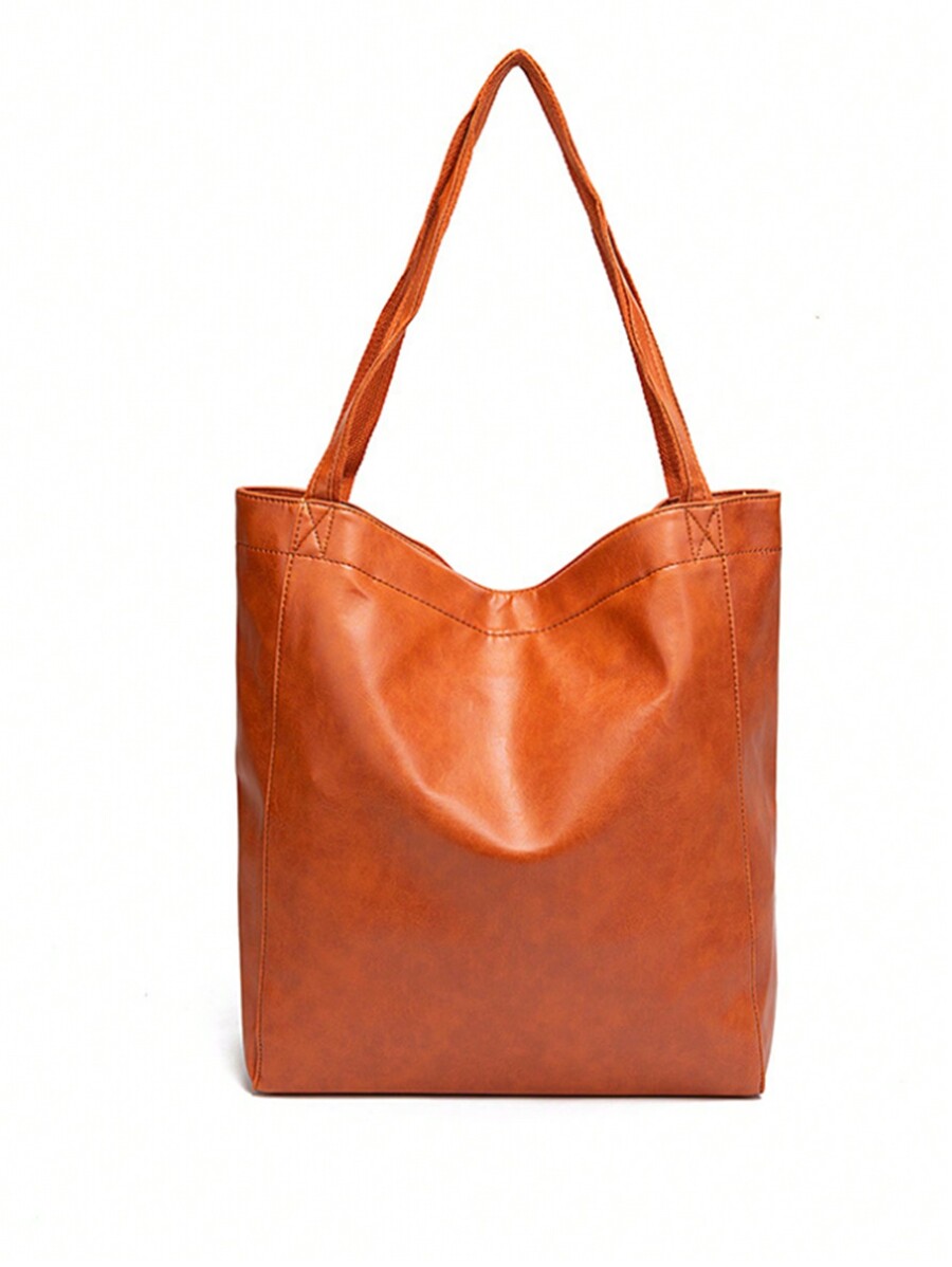 Vintage & Simple Tote Bag,Versatile Handbag Large Capacity Single Shoulder/Crossbody Bag, Trendy