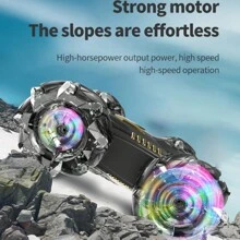 Carro control remoto todo terreo pulsela del mando gira 360 - Negro - Ver 8