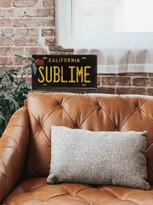 1pc America City License Plate, Metal Tin Signs Iron Poster Plaque Plate Wall Art Painting Decoration For Home Garage Living Room, 5.9X 11.8 Inches - 彩色 - 查看 4