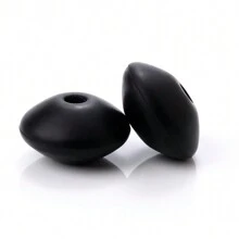 50颗12毫米硅胶算盘珠，DIY手链项链钥匙扣工艺材料 - 彩色 - 查看 27