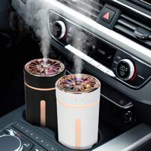 1pc Mini Usb Powered Air Humidifier (270ml, 4 Hours Timing Auto Shutdown Rm0628) With 7-color Led Gradual Changing Night Light, Aromatherapy Diffuser Compatible With Tap Water And Water-soluble Essential Oil - Suitable For Home, Office, Bedroom, Car - RM-0628 white humidifier - View 2