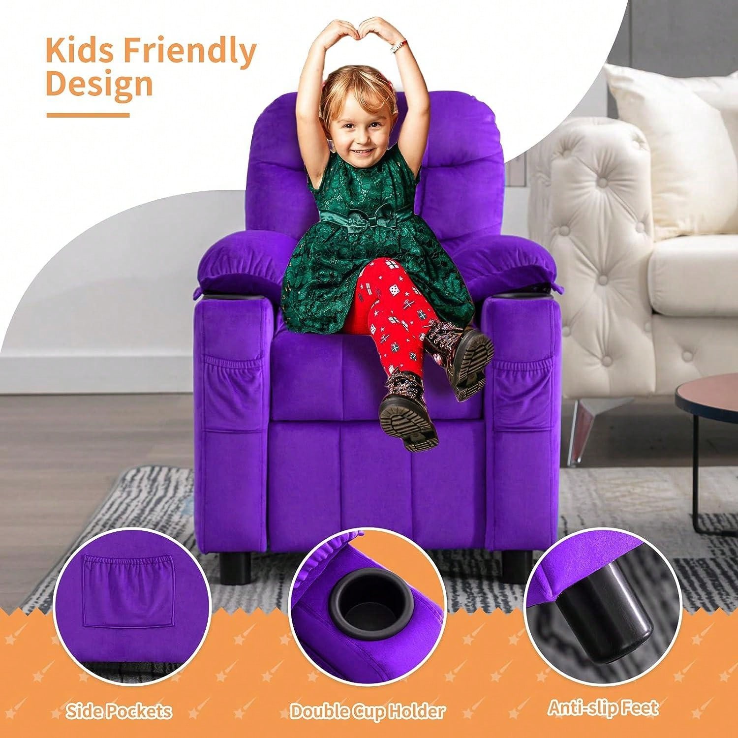 Kids Recliner Chair Youth Gaming Chair Toddler Hammock HONEY