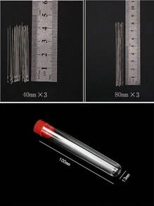 3pcs 4cm/3pcs 8cm Handmade Very Fine Beading Needles Beading, Fishing Line, Steel Wire Threader, Beading Awl Tool, Infusion Needle, Rice Needle