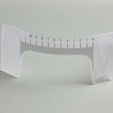 5入組/袋塑料眉尺眉部測量工具,用於眉毛微針刺青工具套裝 - 無色 - 查看 4