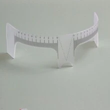 5入組/袋塑料眉尺眉部測量工具,用於眉毛微針刺青工具套裝 - 無色 - 查看 6