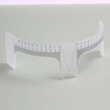 5入組/袋塑料眉尺眉部測量工具,用於眉毛微針刺青工具套裝 - 無色 - 查看 5