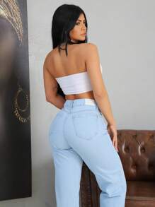 Women Jeans - Màu xanh lam - Xem 3