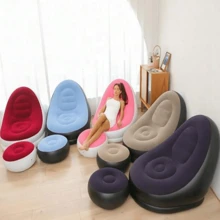 Inflatable Sofa, Air Mattress, Inflatable Armchair - Purple - View 2