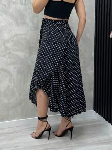 Women Skirts - Black and White - View 2