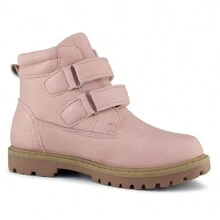Kids Spring Black Pink Waterproof Wedding Party Prom Strap Work Boots (Toddler/Little Kid/Big Kid) - 粉色 - 查看 5