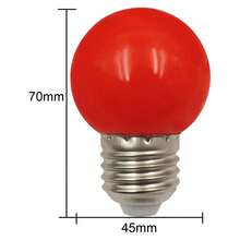 Paquete 10 Piezas de Focos LED Rojos Ahorradores - Rojo - Ver 3