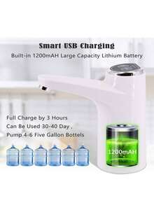 Dispensador para Botellas de Agua de Galón con Bomba - Blanco - Ver 2